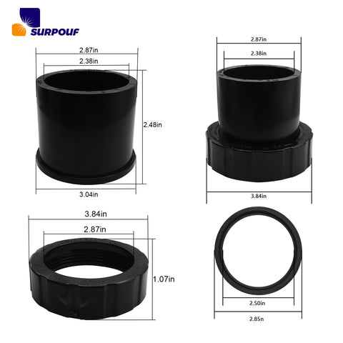 SURPOUF SPX3200UNKIT o ring and nut kit ready for leak free reseal