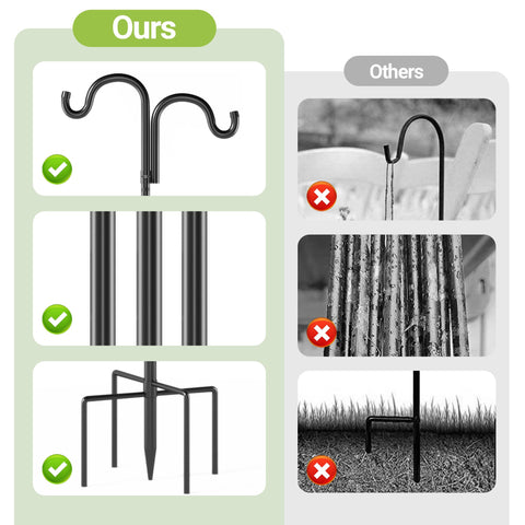 Surprizo outdoor-hanging solution is ideal for bird feeders, lanterns, wind chimes, and plants
