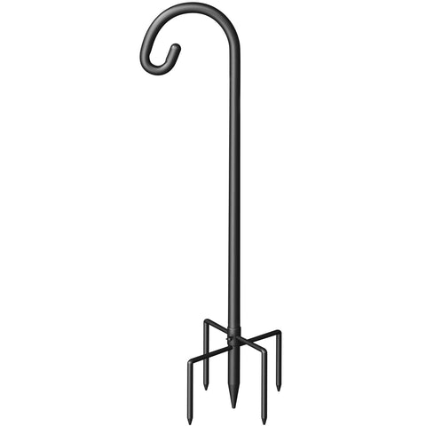 Surprizo Shepherd Hook with a five-prong base stabilizing feeders in windy weather