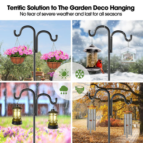 Surprizo sturdy-steel construction delivers lasting support for garden decor in all seasons