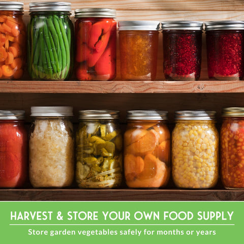 Survival Garden Seeds diverse-crop-options include tomatoes, lettuce, carrots, and more.