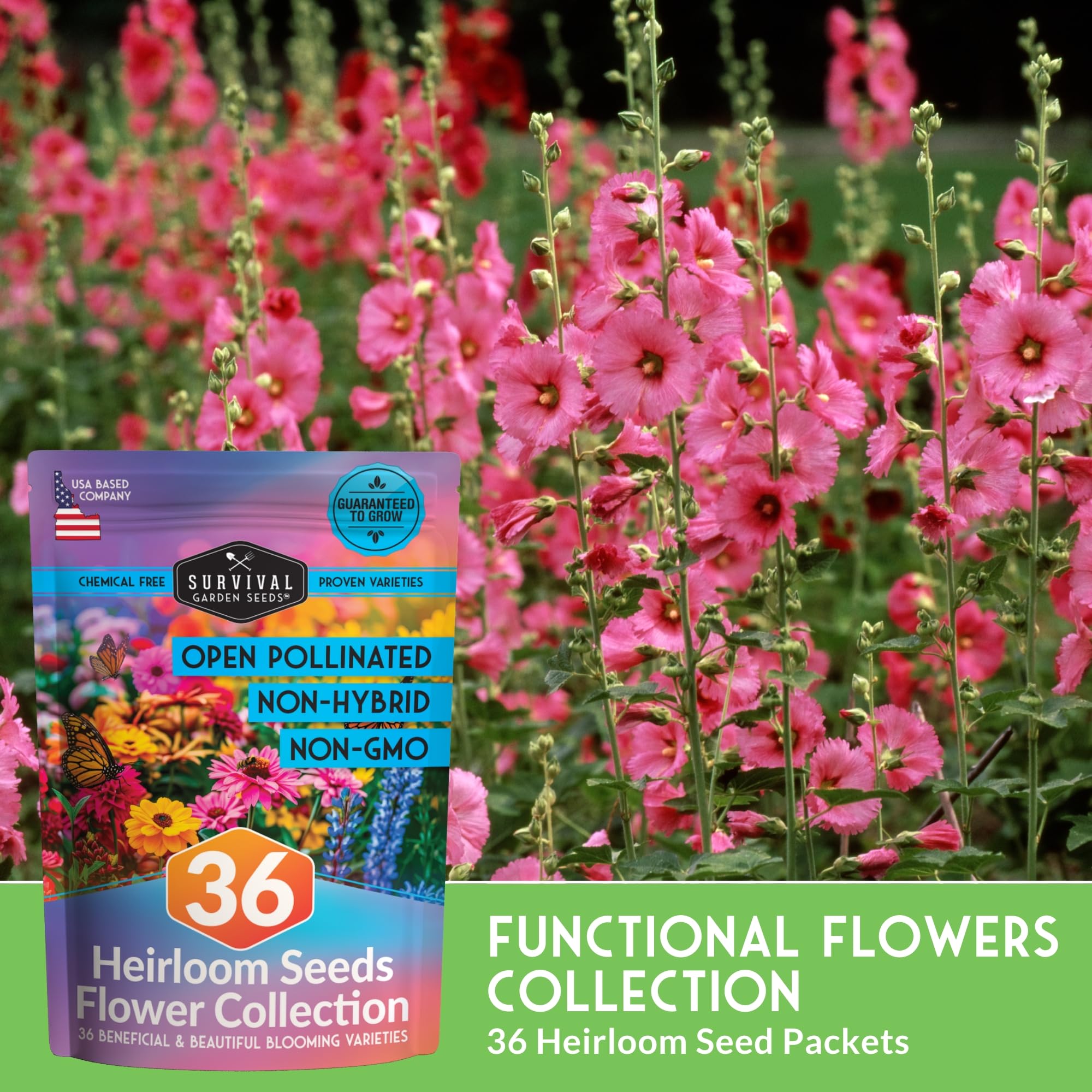 Survival Garden Seeds heirloom non-GMO seeds preserve classic garden varieties.