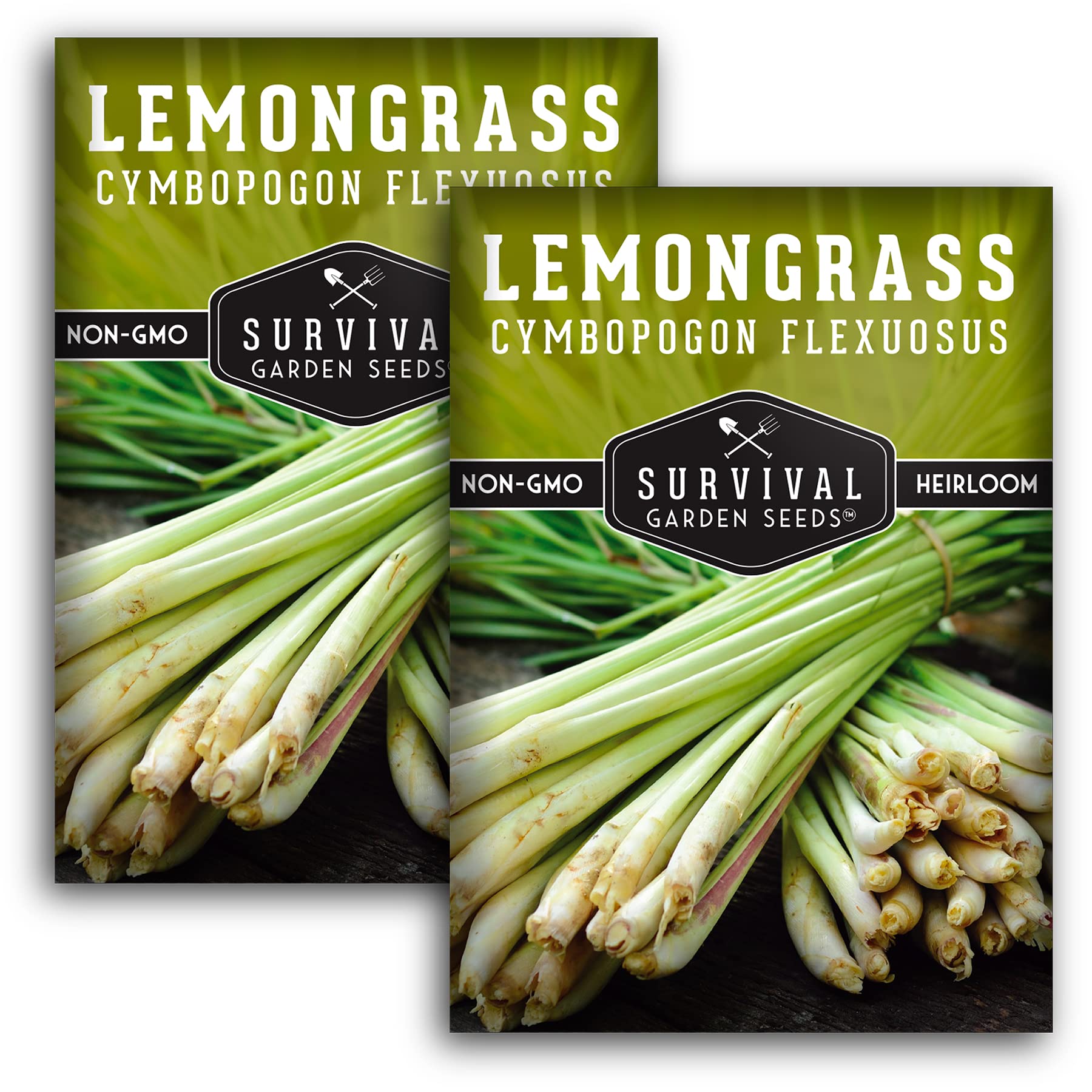 SURVIVAL GARDEN SEEDS lemongrass seeds packet for home gardening and easy germination.