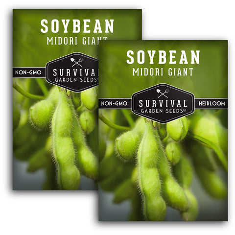 SURVIVAL GARDEN SEEDS Midori Giant seed packet ready for easy home sowing