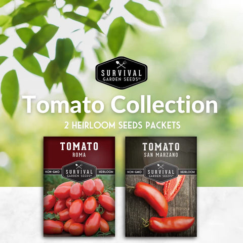 SURVIVAL GARDEN SEEDS San Marzano tomato on vine perfect for Italian sauces