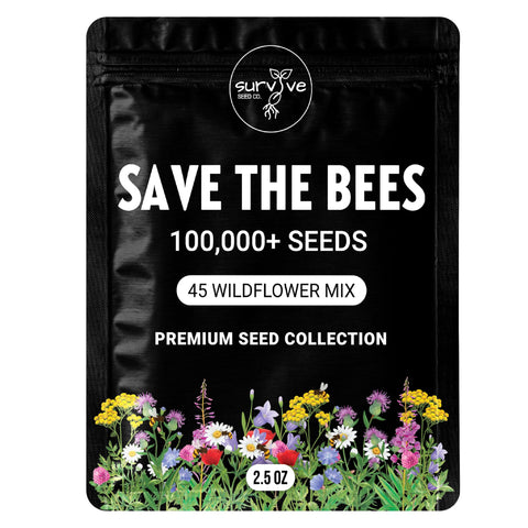 Survive Seed Co. wildflower seeds pack 100000 to attract pollinators in your garden