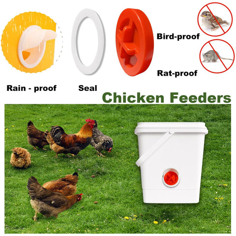 SuSuHan no-waste design helps minimize feed spillage in the coop.