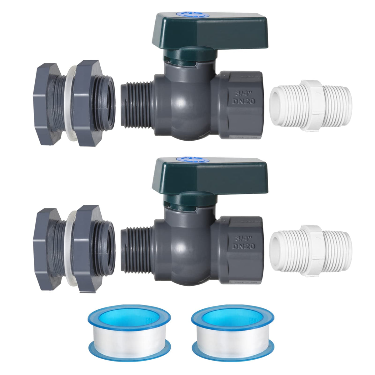 Suswillhit rain barrel spigot kit assembly for easy setup