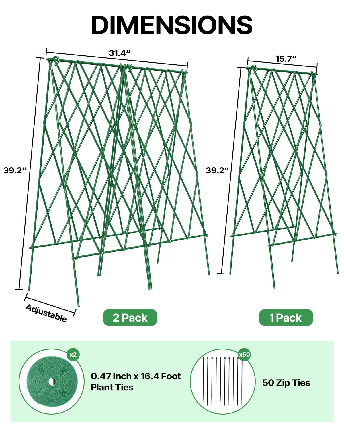 Suteck a-frame garden trellis foldable design enables easy storage after harvest