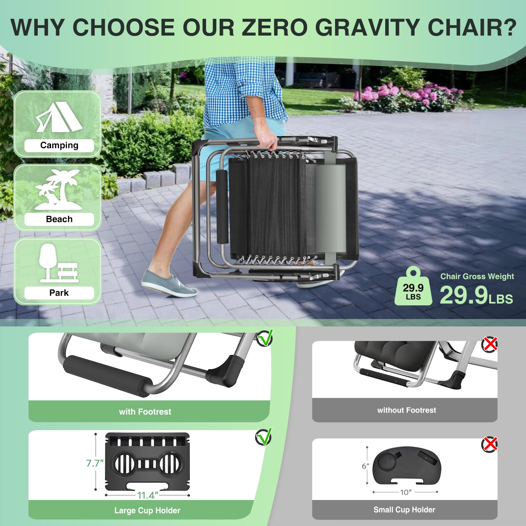 Suteck chair folded compact for easy transport