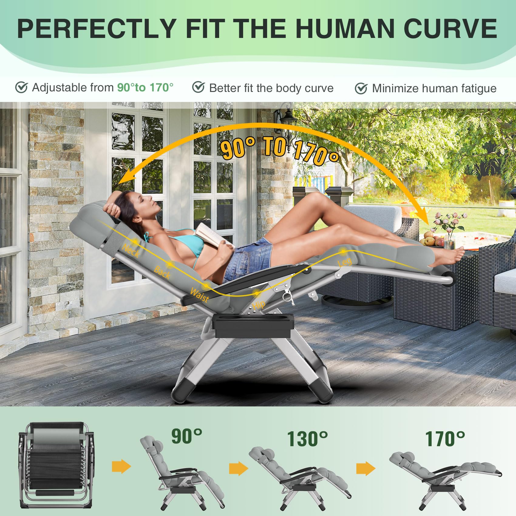 Suteck removable cushion and large cup holder add comfort and convenience