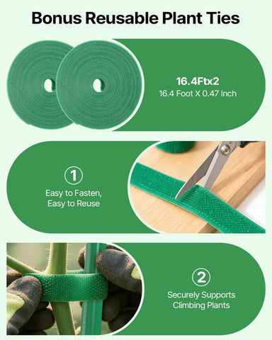 Suteck PVC-coated steel trellis stays rust-resistant in all weather conditions