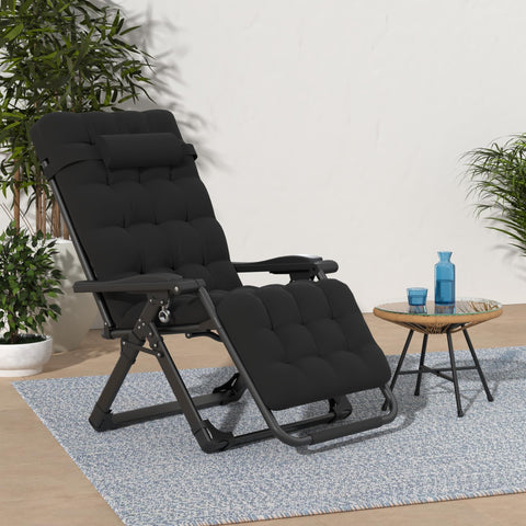 Suteck reclining camping lounge chair with removable cushion offers versatile comfort outdoors.