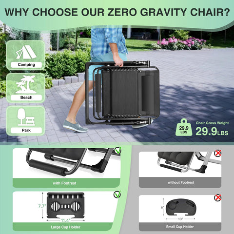 Suteck chair cup holder detail emphasizes large capacity for bottles and essentials.