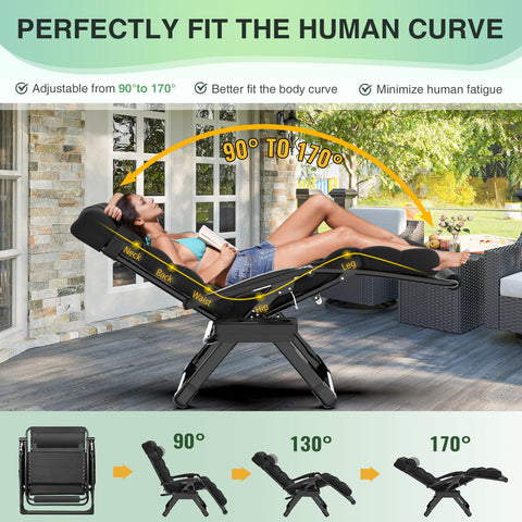 Suteck chair with removable cushion and headrest supports customizable comfort outdoors.