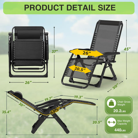 Suteck chair with upgraded lock in secure reclining position.