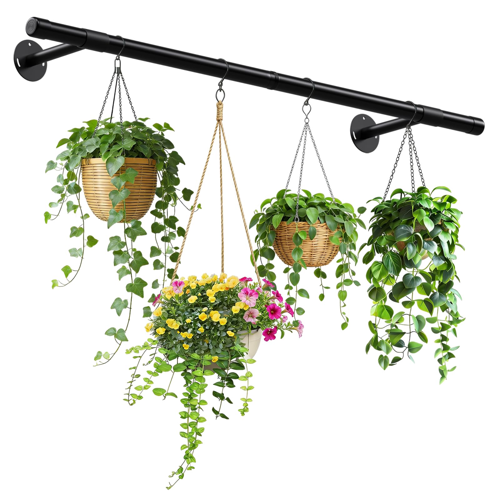 SUTINE plant hanging rod 47inch display showing sleek modern design