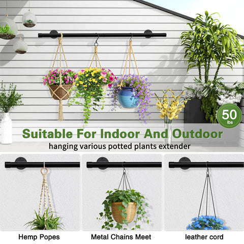 SUTINE versatile hanging options with ropes chains and macramé