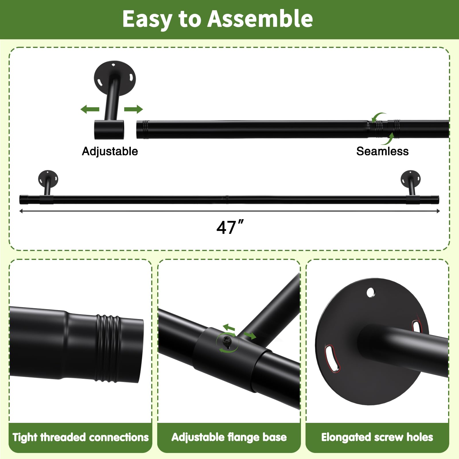 SUTINE ceiling and wall installation kit ready for quick setup