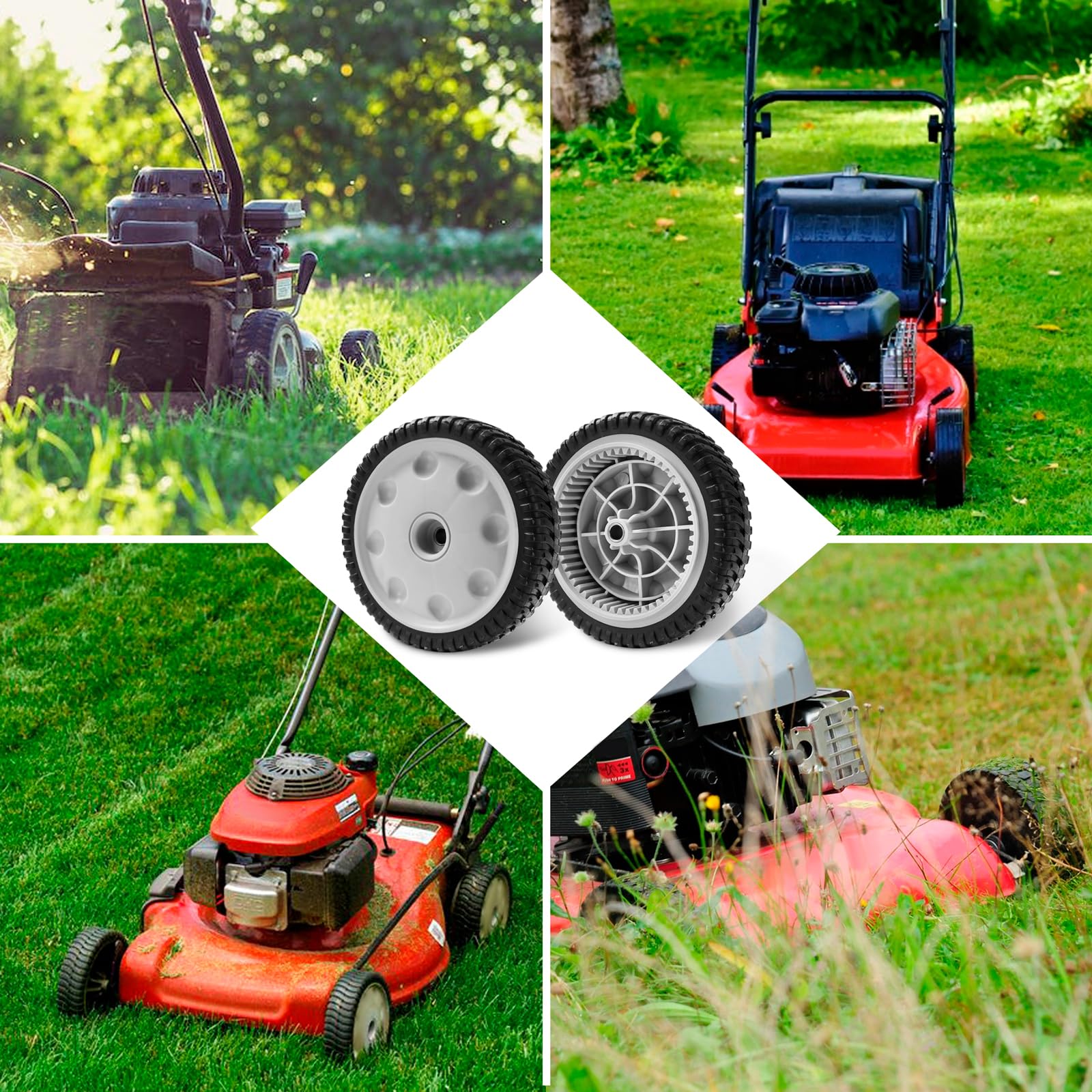 Sutmorly replacement wheels extend mower life.