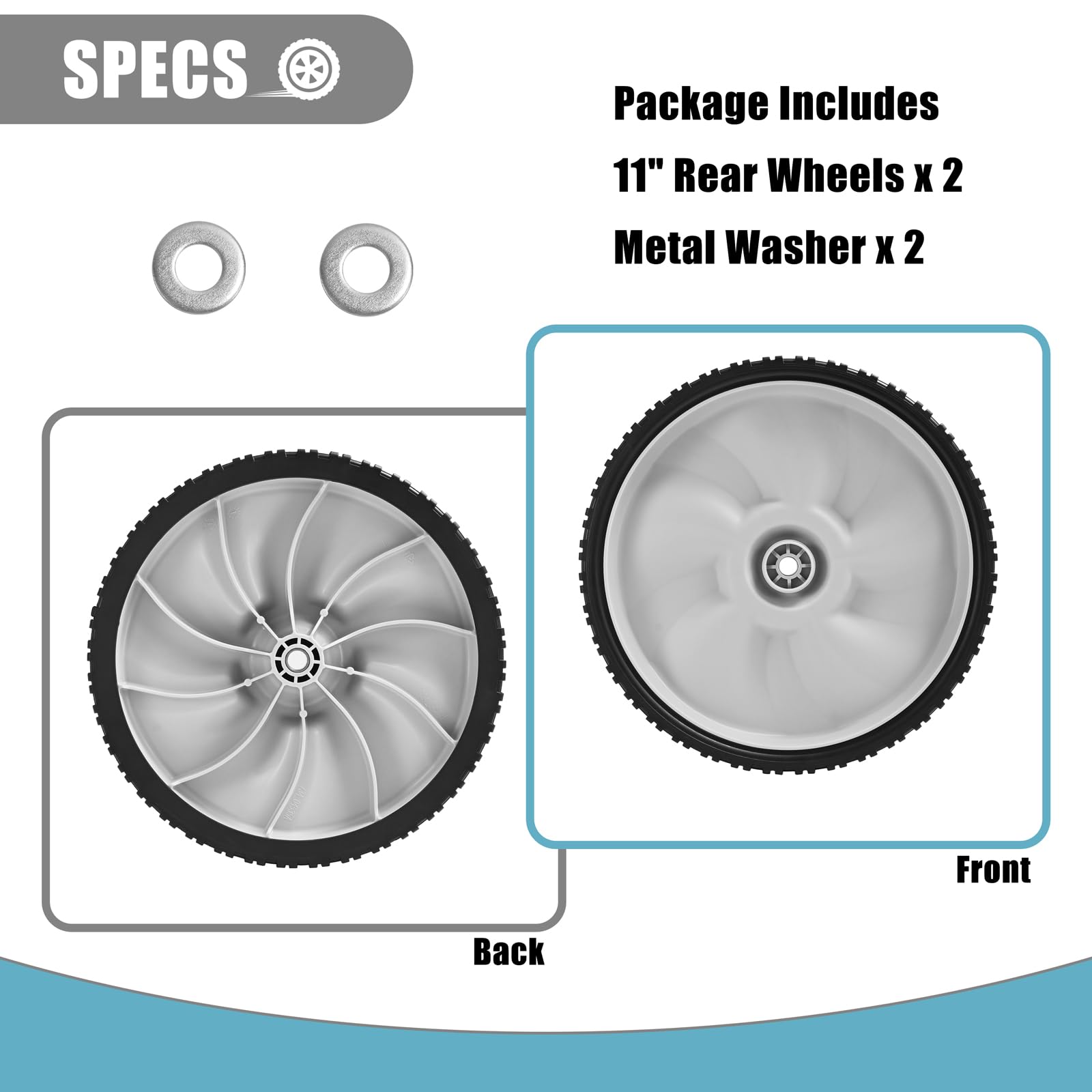 Sutmorly puncture-proof wheel reduces flats on rough turf