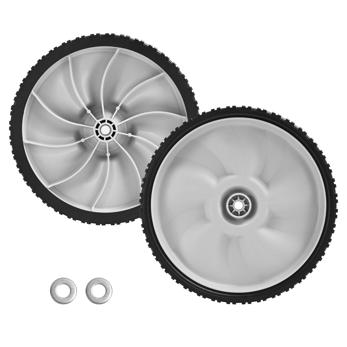 Sutmorly rear wheel 11in with 1.75in width for seamless mower replacement