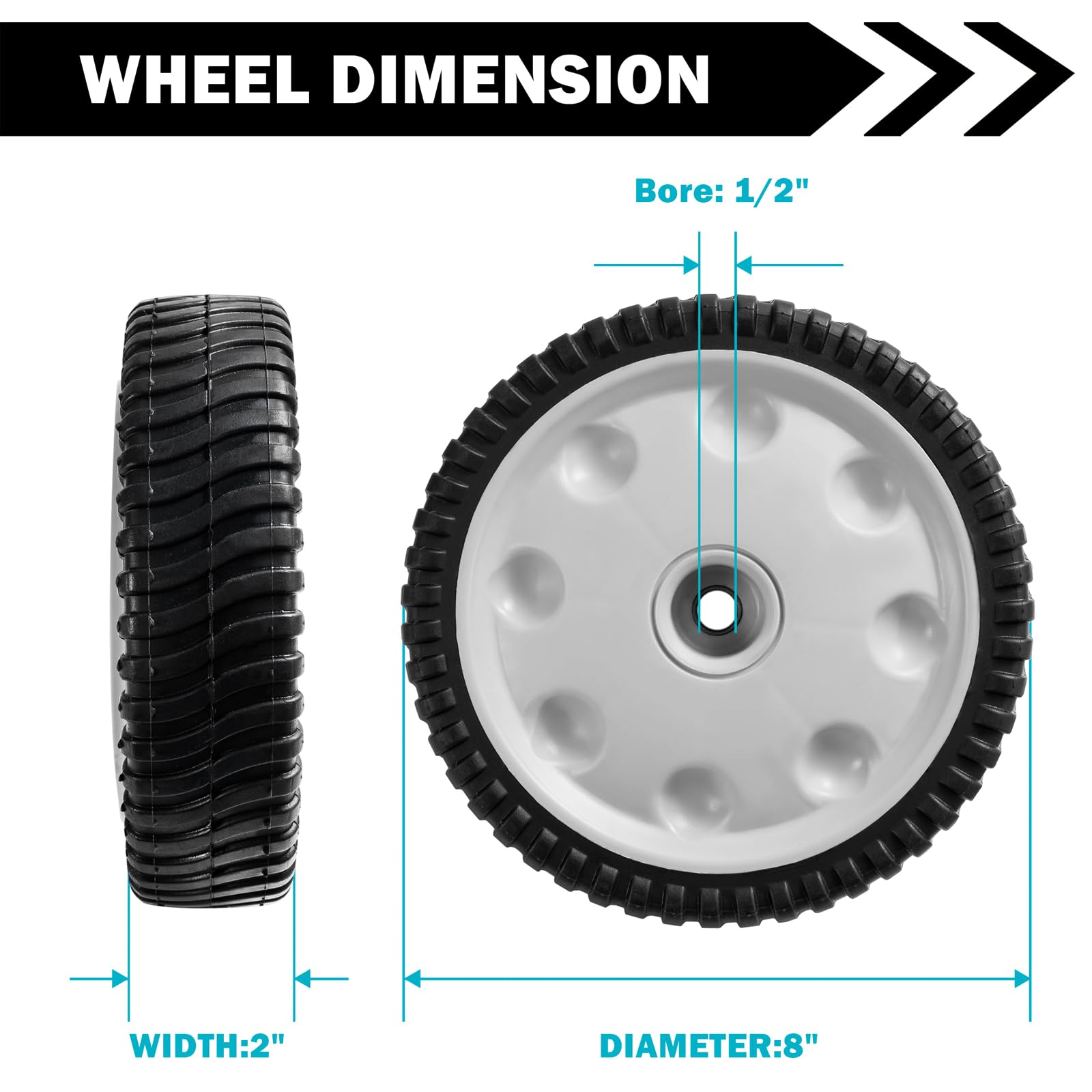 Sutmorly wheel packaging showing replacement compatibility.