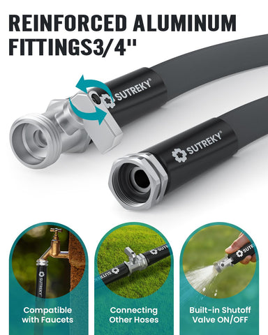 SUTREKY ultra-lightweight hose in-use demonstrates reduced fatigue during gardening