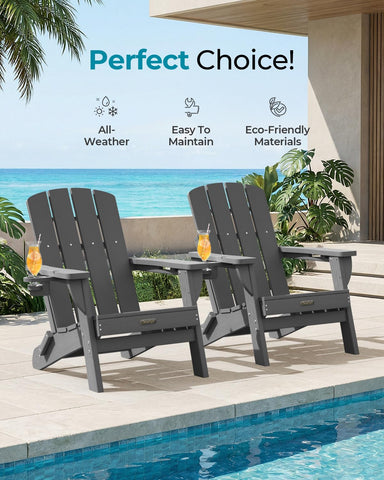 SUUNYN Adirondack chair outdoors with family to suggest lifestyle use.