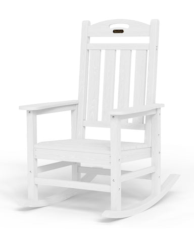 SUUNYN rocking chair with high back delivers full back support for lounging