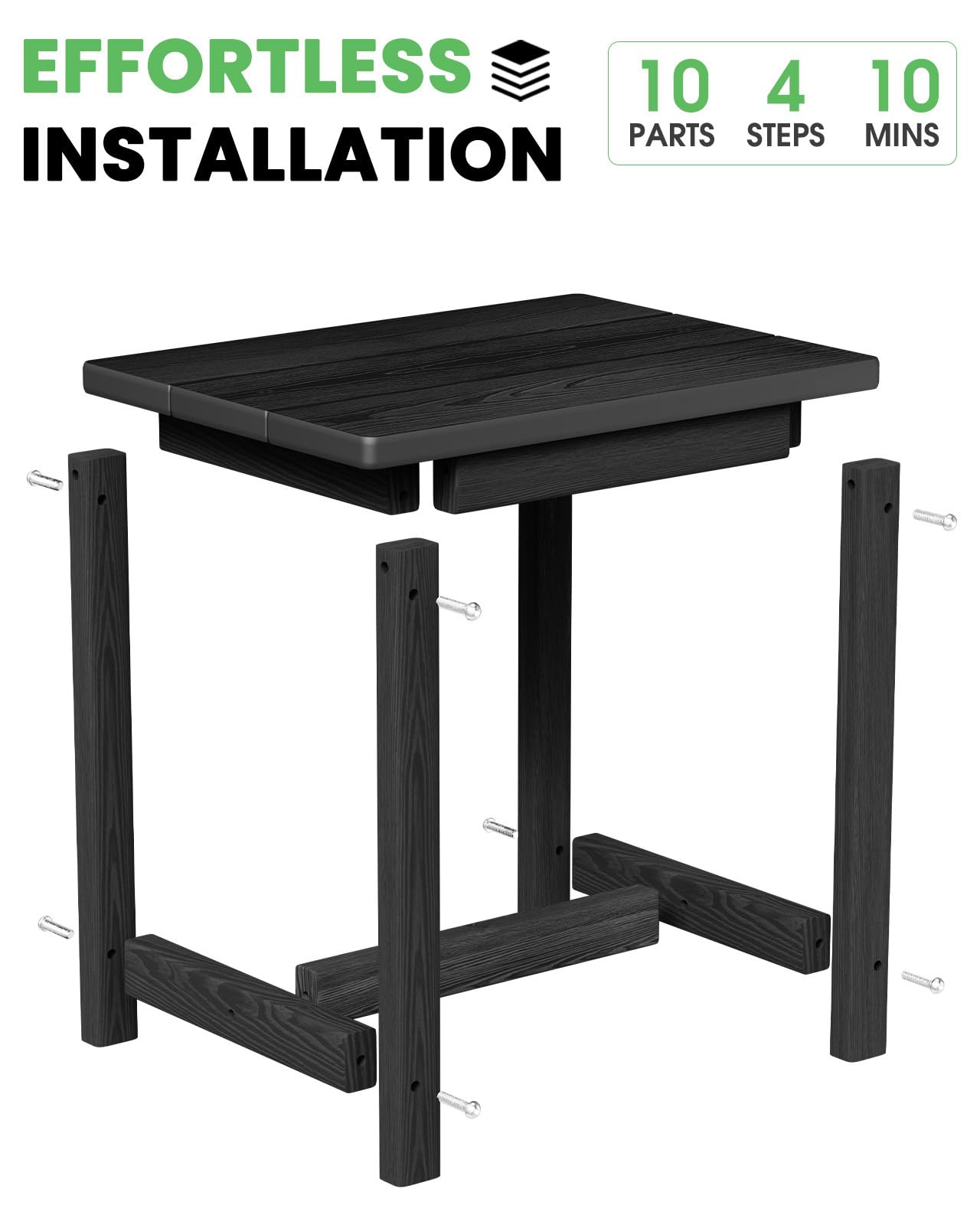 SUUNYN poolside table provides stable surface for drinks.
