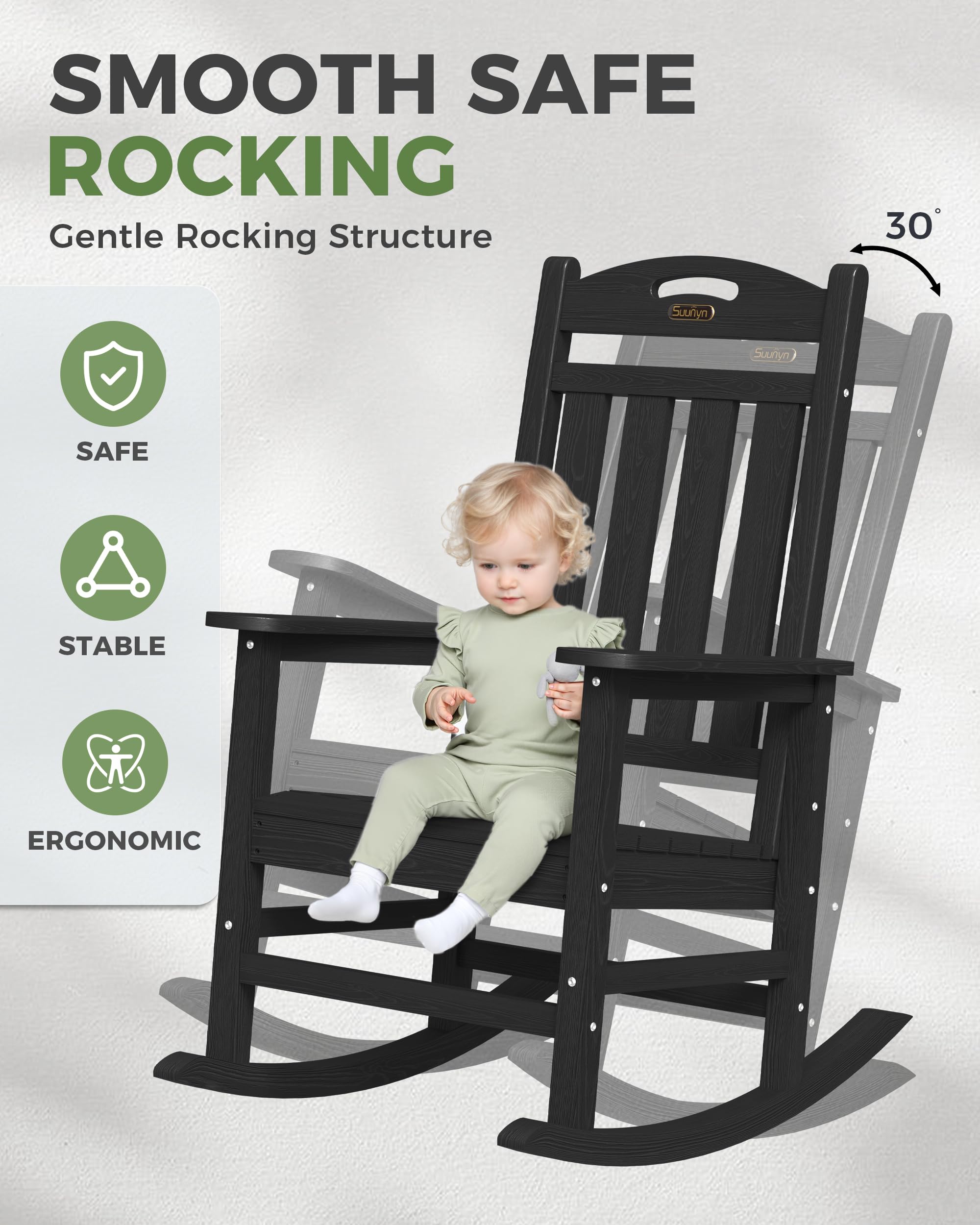 SUUNYN three-year warranty provides confidence for outdoor seating.