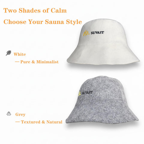 Suvast sauna hat with cotton gift bag for easy storage