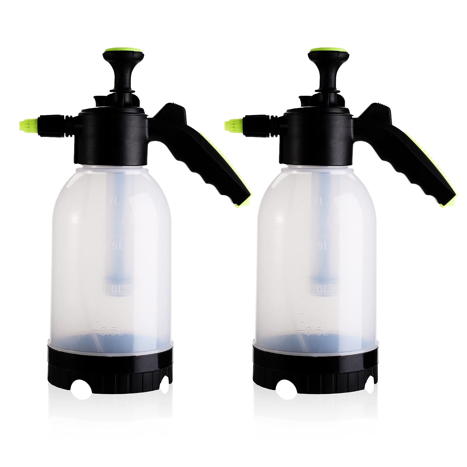 Suwimut 2 pack 0.5 gallon sprayer in use for lawn care with adjustable mist
