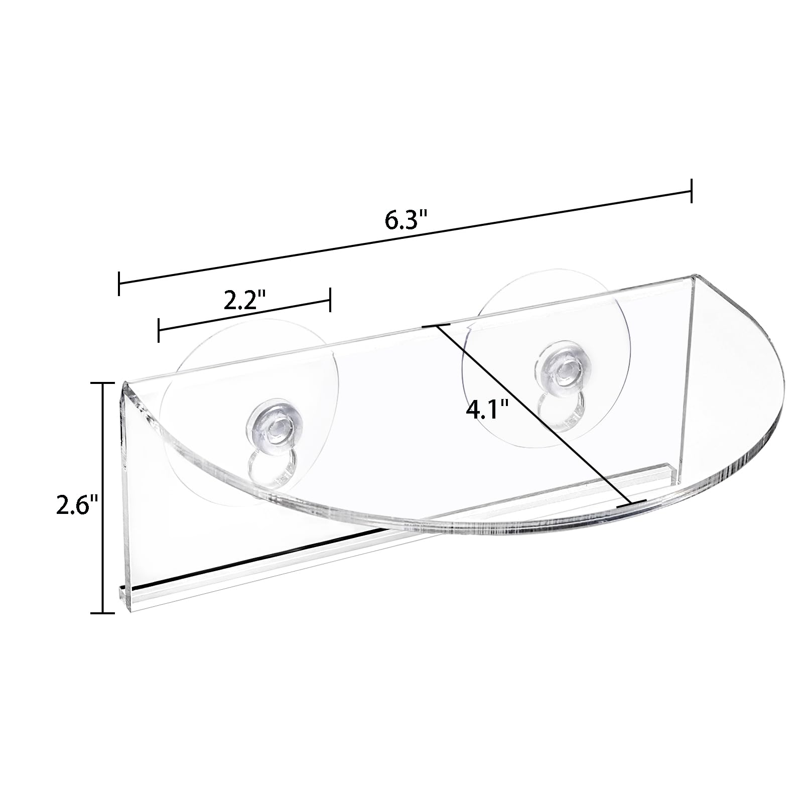 Suwimut acrylic ledge close-up highlights durable smooth edge for microgreens