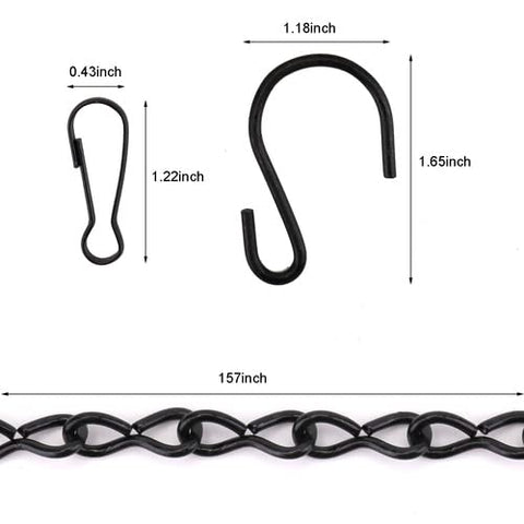 Suwimut durable iron chain resists rust and bending