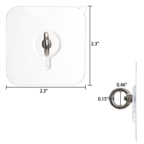 Suwimut stainless steel eye hook enables no-drill mounting for quick setups