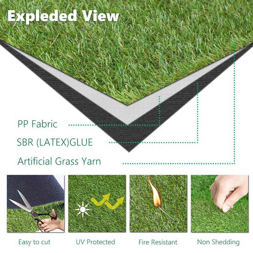 SUWUYUE durable weatherproof grass mat easy maintenance dries after rain