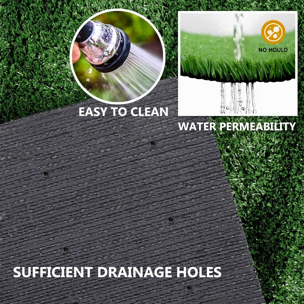 SUWUYUE fake grass drainage holes enable quick drying after rain
