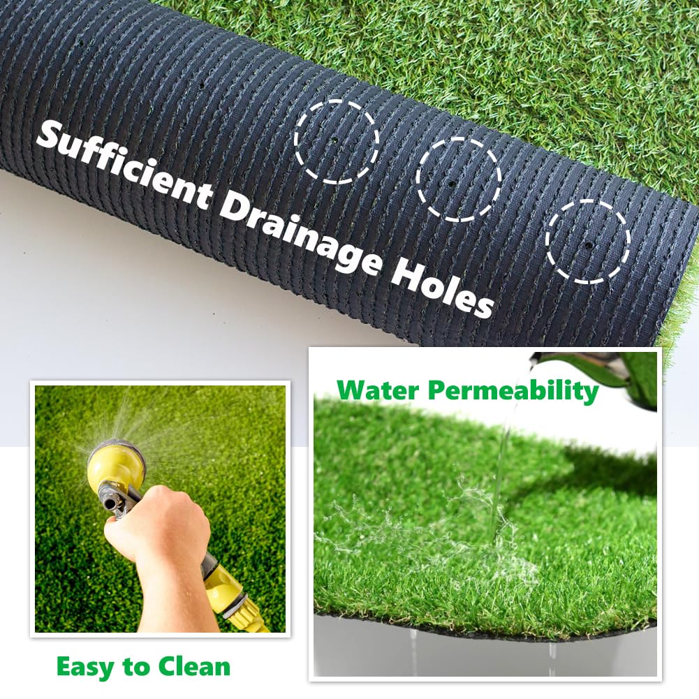 SUWUYUE realistic grass pile 20 mm rug for cozy outdoor lounging