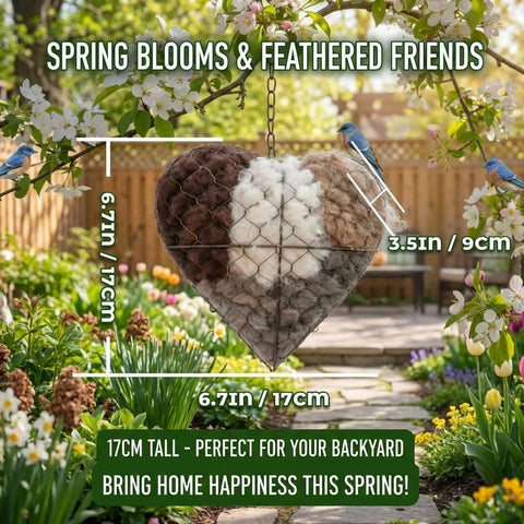 SUYAAA six-point-sixty-nine-inch nest accommodates multiple bird species.