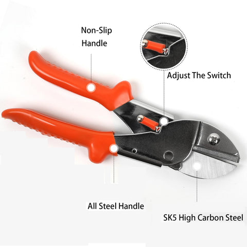 SuyncYi garden shears deadheading flowers with ergonomic grip.