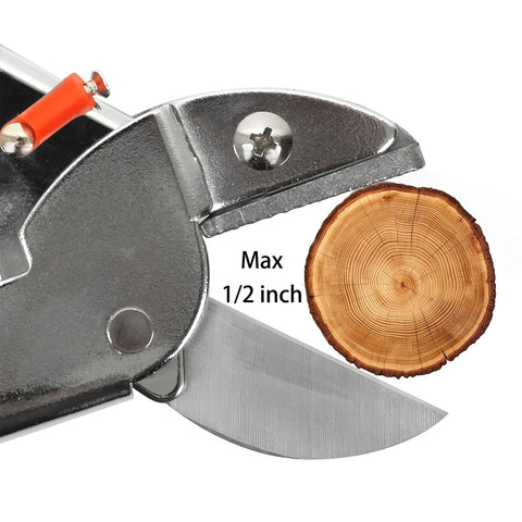 SuyncYi garden shears ergonomic orange grip reduces hand fatigue.