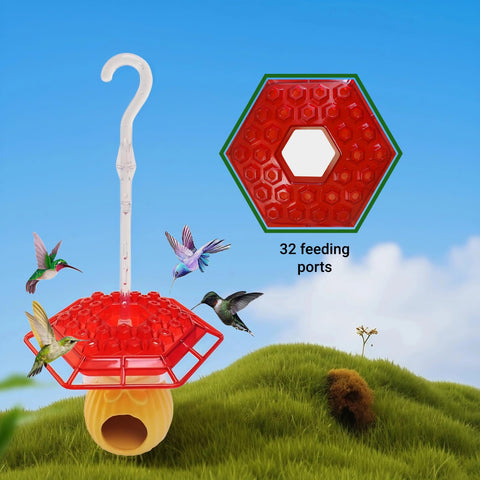 Suyue Y one-piece hummingbird feeder for quick refills and easy cleaning.
