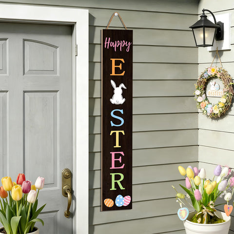 Suzejhe Easter sign makes a thoughtful spring gift for homes.