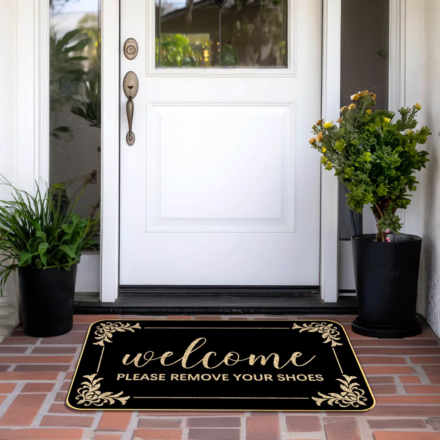 SUZEJHE versatile indoor outdoor mat for high-traffic doors