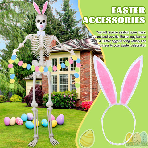 Suzile 12ft skeleton outfit display elevates lawn decor with festive flair.