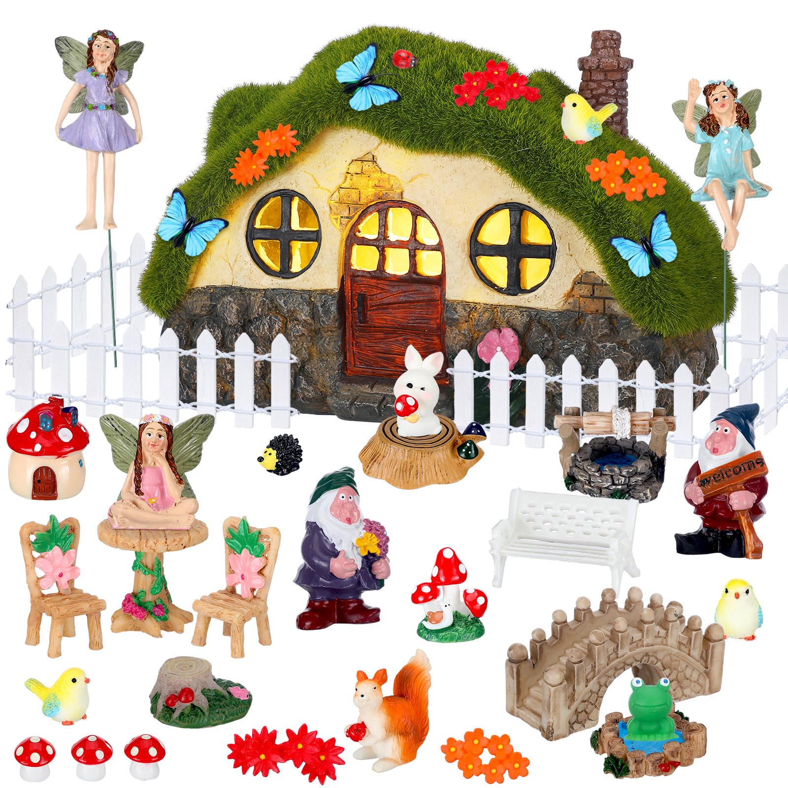 Suzile 50-piece kit for creative garden layouts and decorative displays