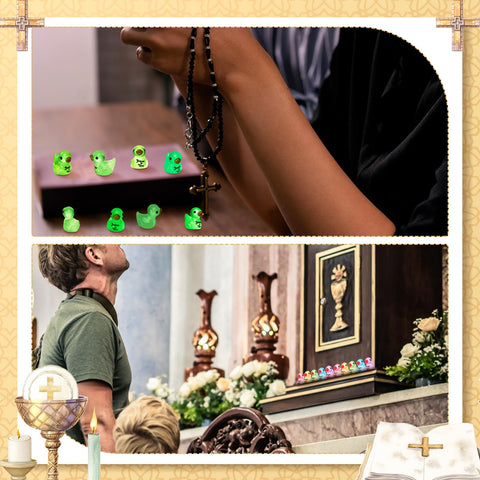 Suzile Christian-themed ducks with Jesus loves you design for faith decor
