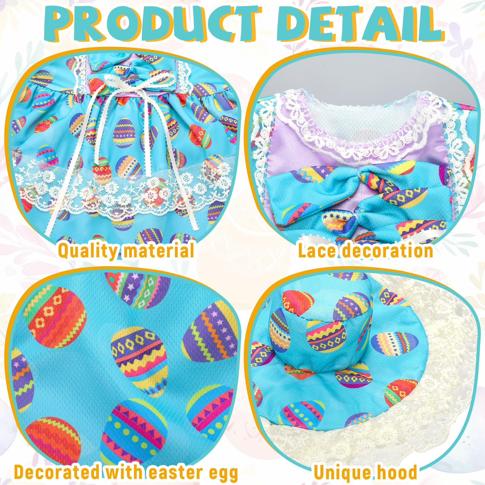 Suzile Easter pattern goose costume emphasizes bright festive details